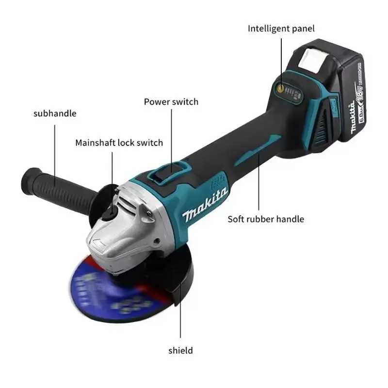 Makita DGA404 4-Speed Brushles - огляд і ціна Brushless Angle Grinder Battery Powered