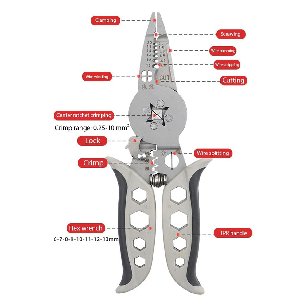 Electrician Wire Stripper Mult - огляд і ціна Automatic Wire Stripper Cutter