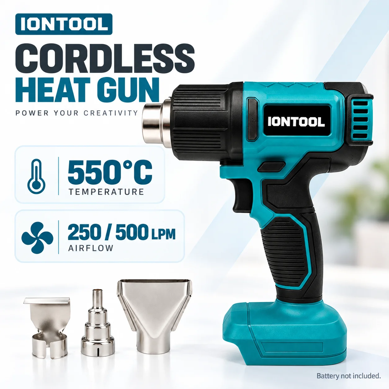 IONTOOL Durable Cordless Heat  - огляд і ціна Cordless Heat Gun For Shrink Tubing
