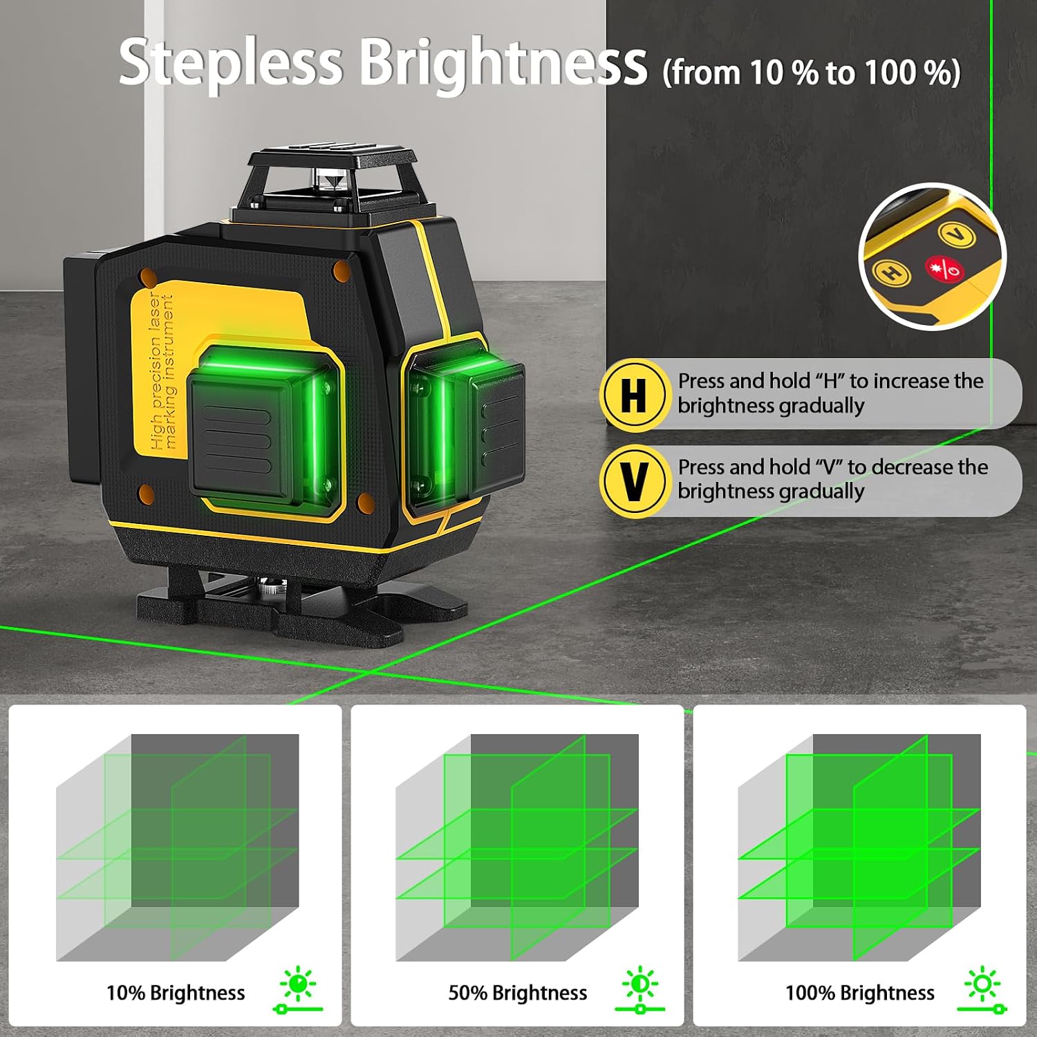 ^For Laser Level 360 Self Leve - огляд і ціна Laser Level 16 Lines 4D Green