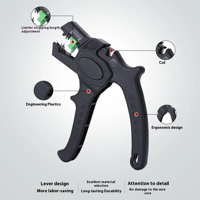 Automatic Wire Stripper 0.2-4m - огляд і ціна Automatic Wire Stripper Cutter