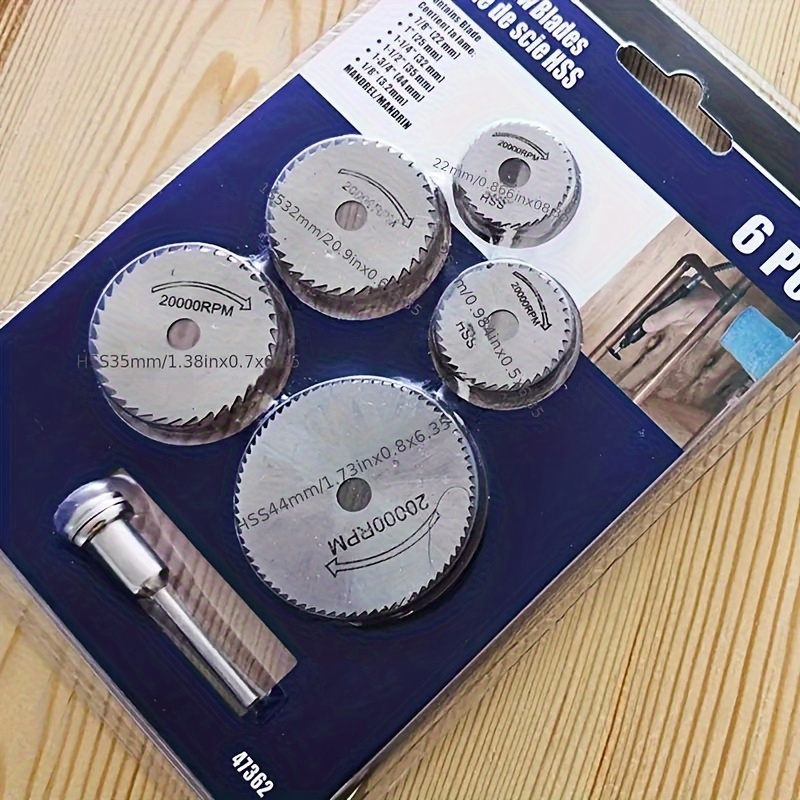 6Pcs Mini Circular Saw Blade,  - огляд і ціна Cordless Rotary Tool Kit Accessories