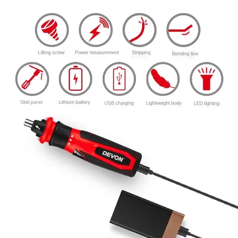 4V Mini Electrical Screwdriver - огляд і ціна Electric Screwdriver Rechargeable Usb