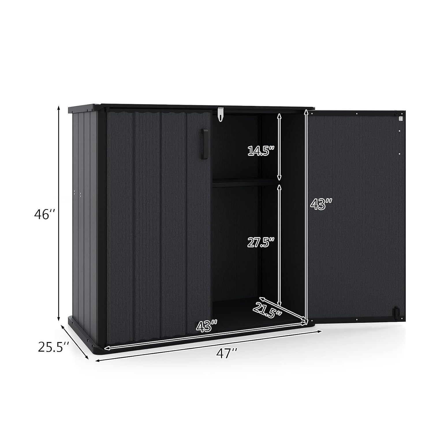 Outdoor Storage Shed 23.5 Cu.f - огляд і ціна Garden Tools