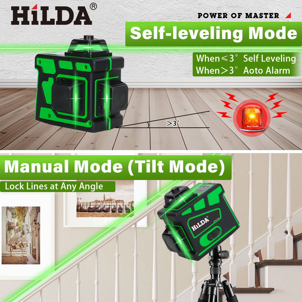 HILDA 16/12 Lines Super Powerf - огляд і ціна Laser Level 16 Lines 4D Green