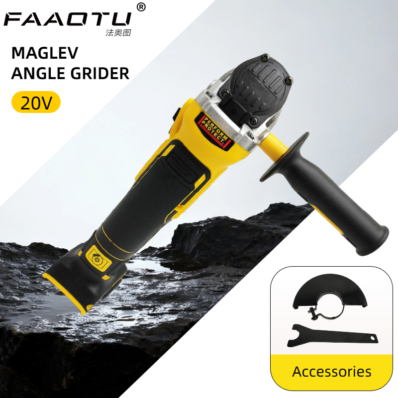 FAAOTU DCG405 125mm flat head  - огляд і ціна Brushless Angle Grinder Battery Powered