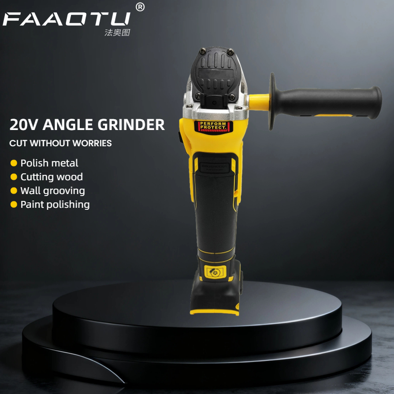 FAAOTU DCG405 125mm flat head  - огляд і ціна Brushless Angle Grinder Battery Powered